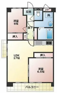 レジデンシア塚口【5階】の間取り