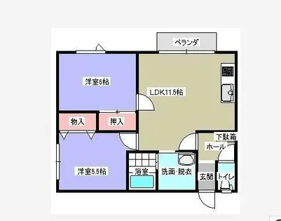 ファイン21【2-A号室】の間取り