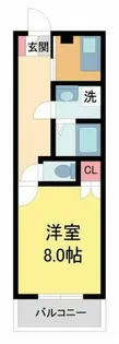 ヴィブレコートⅡ【103号室】の間取り
