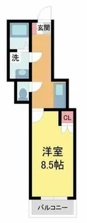 ヴィブレコートⅡ【110号室】の間取り