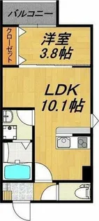 LECOCON一宮Ⅶ【1階】の間取り