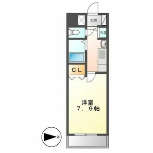 プレサンス栄メディパーク【410号室】の間取り