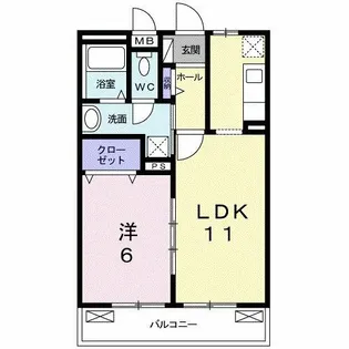 アミティエⅠ【1階】の間取り