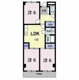 グリーンハイツ芝Ⅰ【1階】の間取り