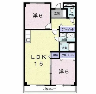 グリーンハイツ芝Ⅰ【2階】の間取り