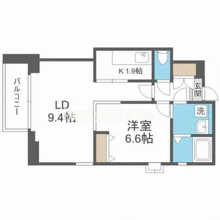 アリス・マナーガーデン新町【201号室】の間取り