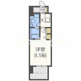 グラマシー京橋(旧エコロジー京橋レジデンス)【312号室】の間取り
