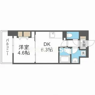 アーバネックス同心【304号室】の間取り