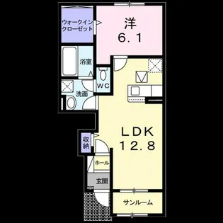 アルコン シエロ【1階】の間取り