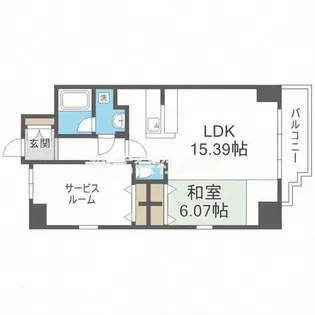 プレジオ本町【5階】の間取り