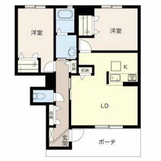 兵庫県加古川市別府町新野辺北町5丁目【タウンハウス】の間取り