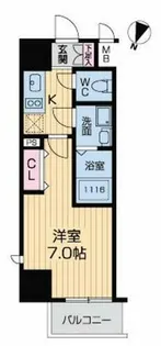 グランルージュ中之島南【4階】の間取り