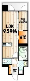 プレジデンス ざ 三萩野【205号室】の間取り
