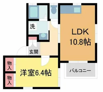 パーク・サイドコート夙川【101号室】の間取り