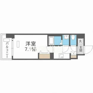 フォーリアライズ大正ソーレ【8階】の間取り
