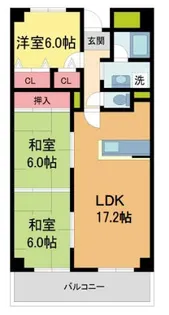 リゾうねの1【4階】の間取り