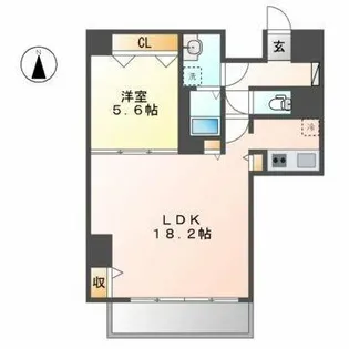 プレミアムコート葵【9階】の間取り