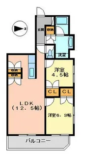 リエトコート丸の内【7階】の間取り