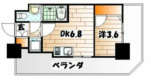 NO.71 オリエント トラストタワー【7階】の間取り