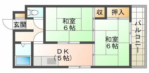ハイツサンライズ【2階】の間取り