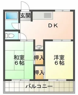 三七十コーポ【3階】の間取り