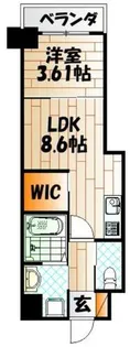 スマート大手町【1202号室】の間取り