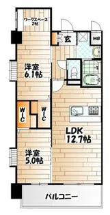 プレミア片野【2階】の間取り
