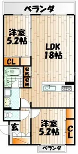 シャーメゾン優蒼の杜 壱番館【1階】の間取り