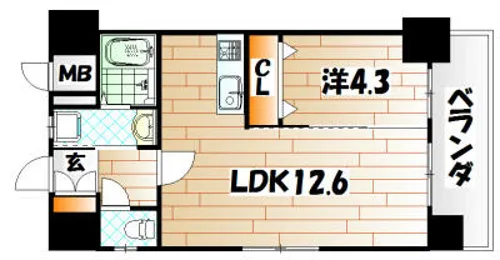 アヴァンセ片野グランデ【3階】の間取り