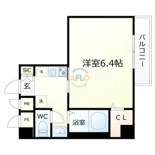 1Kの間取り画像