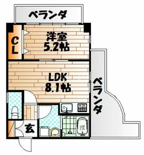 フェルト1713【4階】の間取り