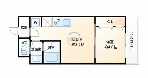 ブエナビスタ【6階】の間取り