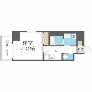 エメルミナ豊中岡町【7階】の間取り