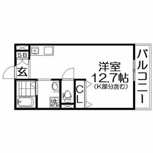 ノースキャッスル【2階】の間取り