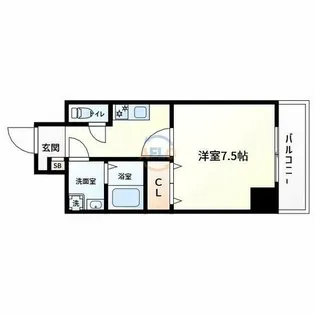 Canal天満橋【8階】の間取り
