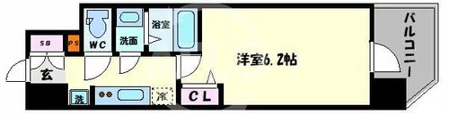 1Kの間取り画像