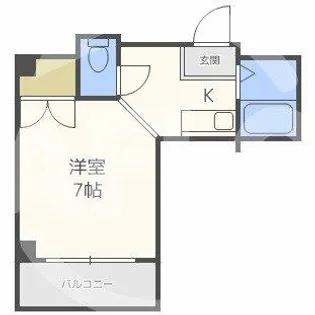 メゾンドール天神橋【3階】の間取り