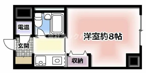 ステュディオ新御堂【4階】の間取り