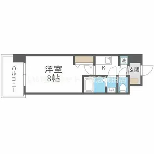 セレニテ江坂ミラク【6階】の間取り
