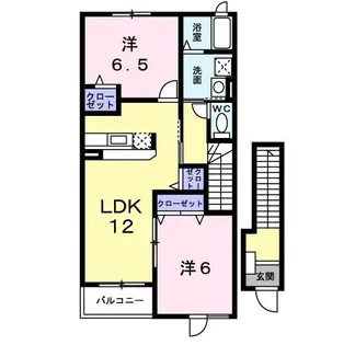 ジュネス・カーサ【2階】の間取り