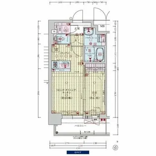 プレサンス新大阪イオリア【6階】の間取り