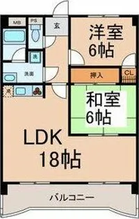 ラフォーレDAIDOU【3階】の間取り