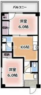 KBC四條畷ハイツ【3階】の間取り