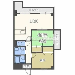 グランドール福川II【7階】の間取り