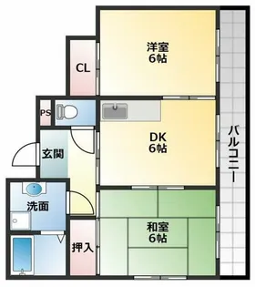グルパ松原【4階】の間取り
