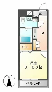 セントレイクセレブ代官町【10階】の間取り