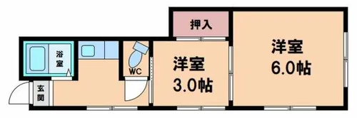 コーポ富士【2階】の間取り