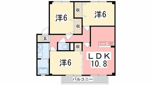 スカイピアA【201号室】の間取り