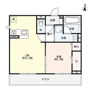 ルミナーレ桜山【1階】の間取り
