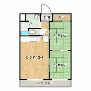 大阪府堺市南区深阪南【マンション】の間取り